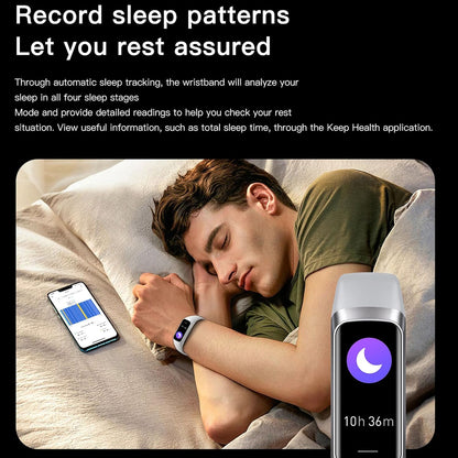 Health and Fitness Tracker for Men and Women - AMOLED Display, Slim Design, 25 Sports Modes, Heart Rate and Blood Pressure Monitoring, Alarm, Stopwatch, Timer, Calorie Tracking, IP68 Waterproof